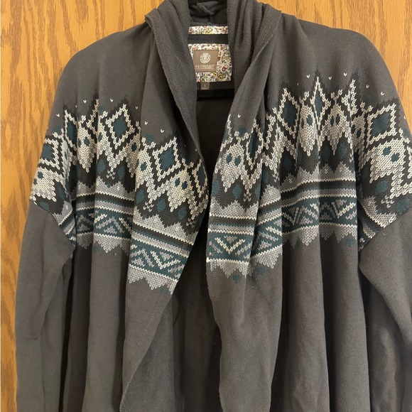 Woman’s Element Eden Swingy Cardigan.Geometric Design . Size Large Cozy, Comfort - Picture 3 of 13